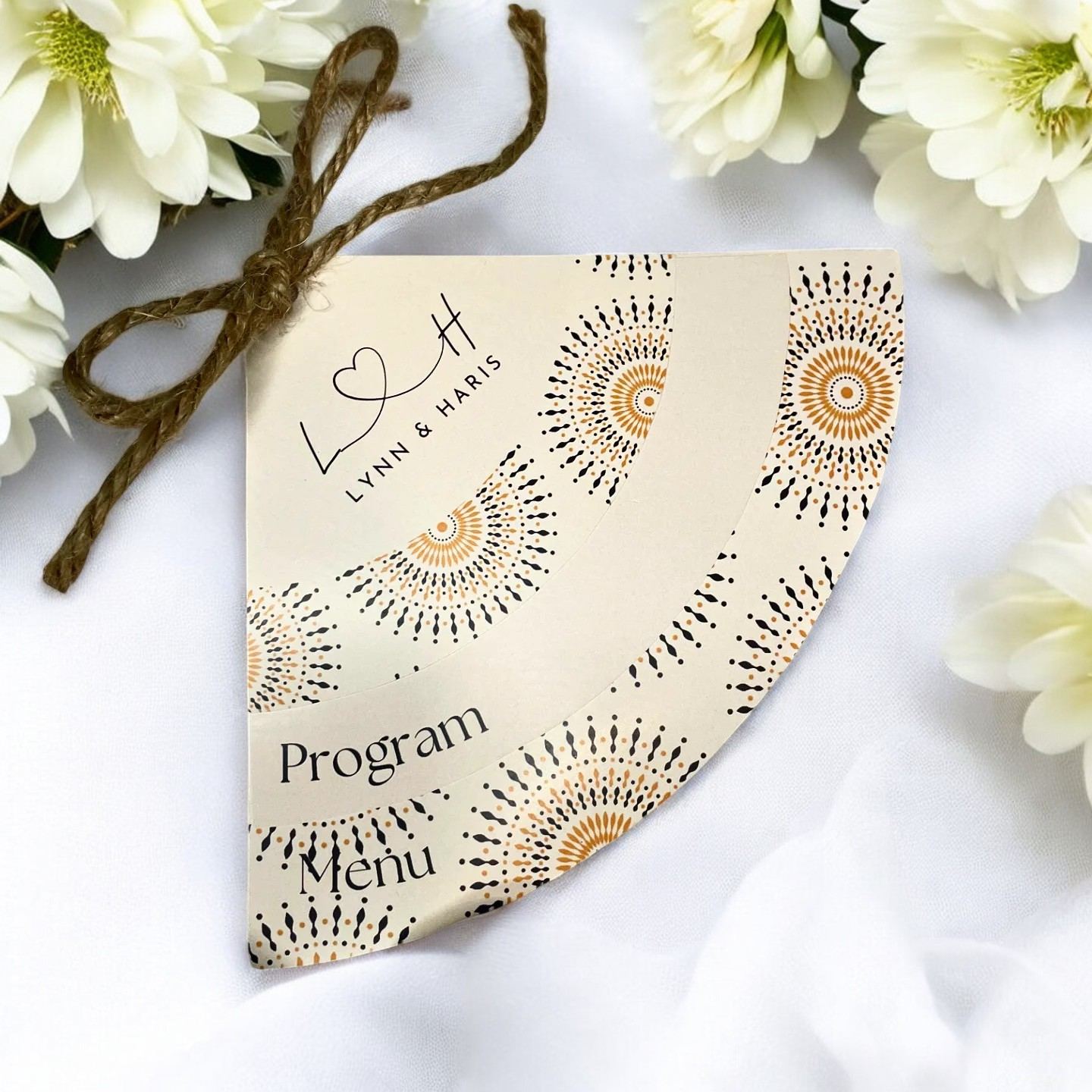 SeSotho Hat 3 Piece Wedding Program & Menu