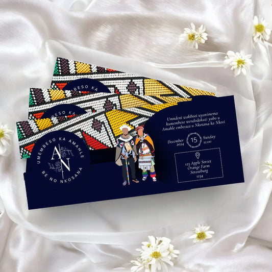 Sliding (Slide) Wedding Invitation