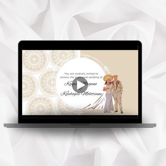 Personalized Video Traditional Wedding Invitation
